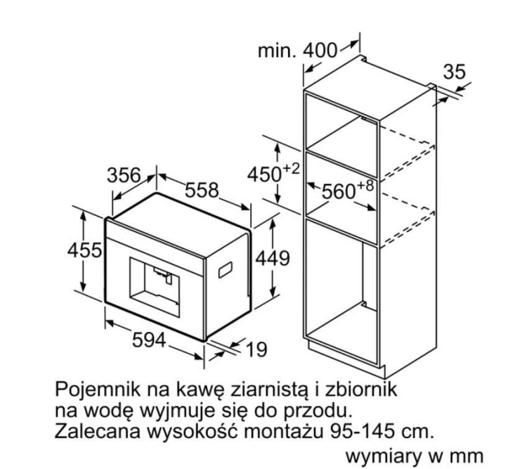 Siemens Ekspres do zabudowy CT636LES1