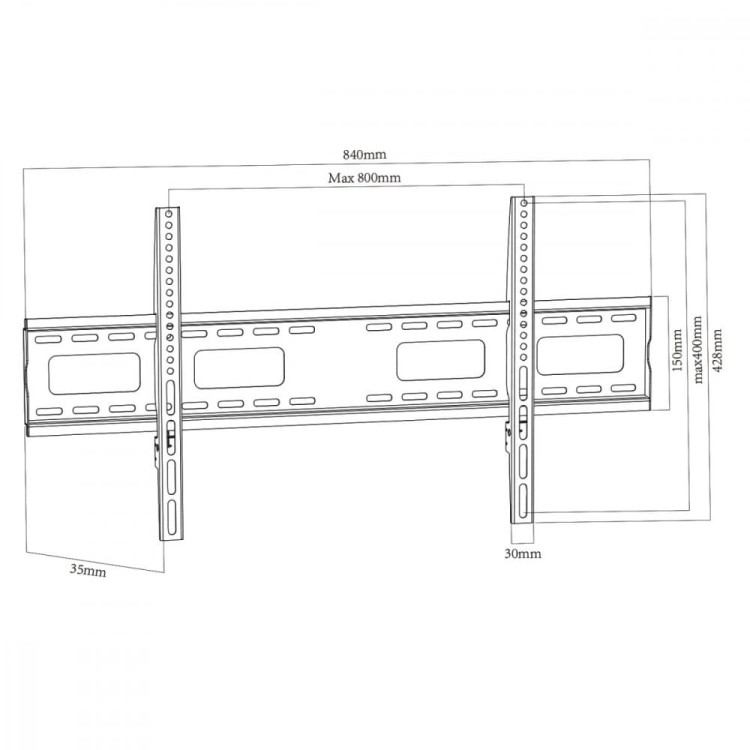 Maclean Uchwyt do TV 43-120'' 120kg MC-420 VESA800x400
