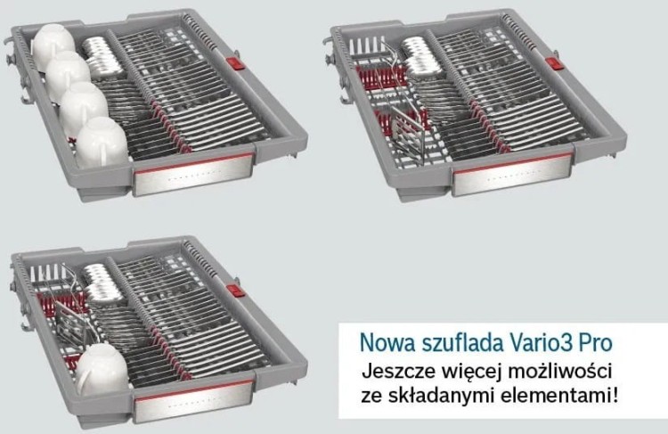 Bosch Zmywarka 3 kosz SPV6YMX08E pod zabudowę