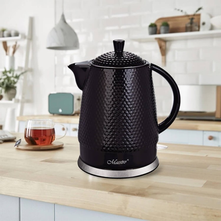 Feel-Maestro Ceramiczny czajnik elektryczny 1,5l  1500W  MR-069-BLACK