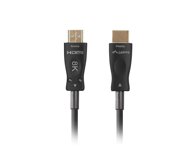Lanberg Kabel HDMI M/M v2.1 80M 8K czarny optyczny AOC
