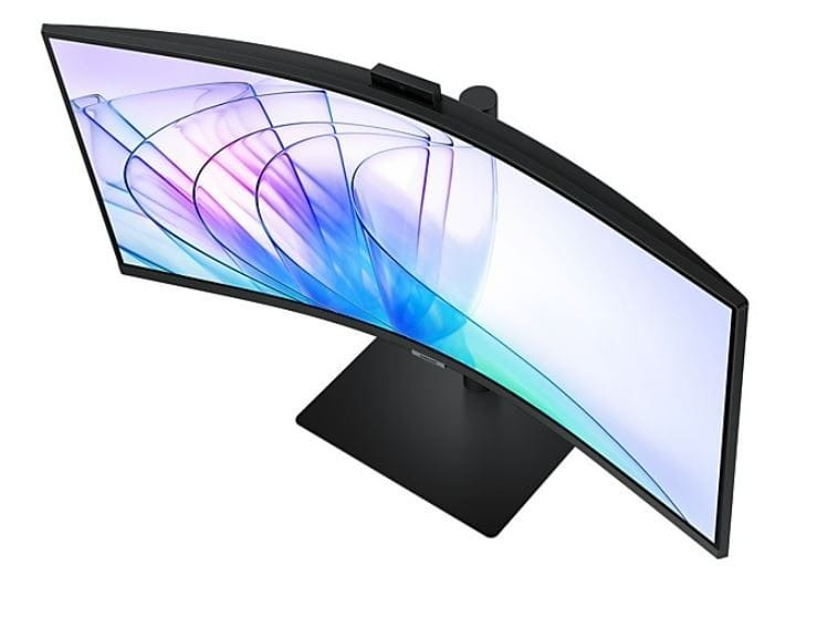 Samsung Monitor 34 cale ViewFinity S65VC VA 3440x1440 UWQHD 21:9 1xHDMI 1xDP 1xUSB-C (90W) 2xUSB 3.0 LAN (RJ45) 5ms HAS Webcam głośniki zakrzywiony 3Y