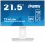IIYAMA Monitor 21.5 cala ProLite XUB2292HSU-W6 IPS,100Hz,FreeSync,PIVOT,0.4ms,HDMI,  DP,4xUSB(3.2),2x2W,HAS(150mm), Biały