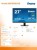 IIYAMA Monitor 27 cali ProLite XU2763HSU-B1 IPS,100HZ,ECO,3ms,SLIM,HDMI,DP,2x USB3.2 TCO,EPEAT