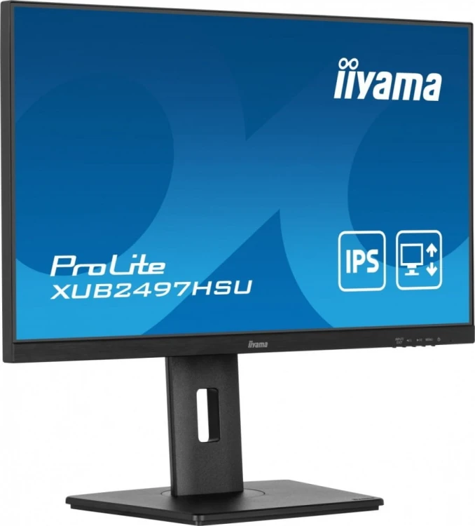 IIYAMA Monitor 24 cale XUB2497HSU-B1 IPS.HDMI.DP.2x2W.2xUSB(2.0).HAS(150mm). 250cd.1ms.100Hz
