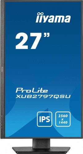 IIYAMA Monitor 27 cali XUB2797QSU-B1 IPS,HDMI,DP,100Hz,QHD,HAS(150mm),1ms,   2xUSB(3.2),2x2W,ADAPTIVE SYNC,FlickerFree
