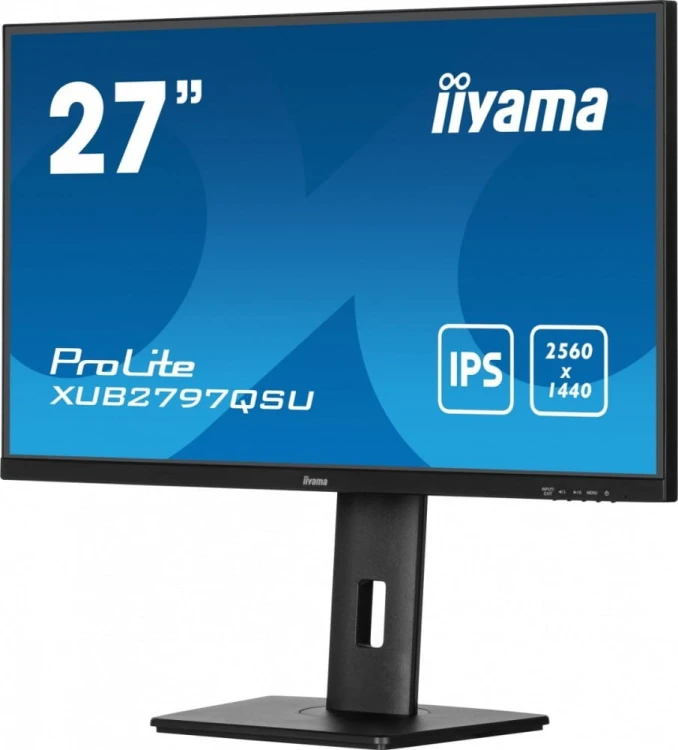 IIYAMA Monitor 27 cali XUB2797QSU-B1 IPS,HDMI,DP,100Hz,QHD,HAS(150mm),1ms,   2xUSB(3.2),2x2W,ADAPTIVE SYNC,FlickerFree