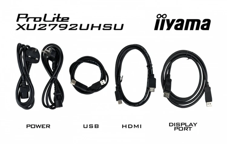 IIYAMA Monitor 27 cali XU2792UHSU-B6 4K,IPS,DP,HDMI,USB-C Power delivery,  350 cd, DPS