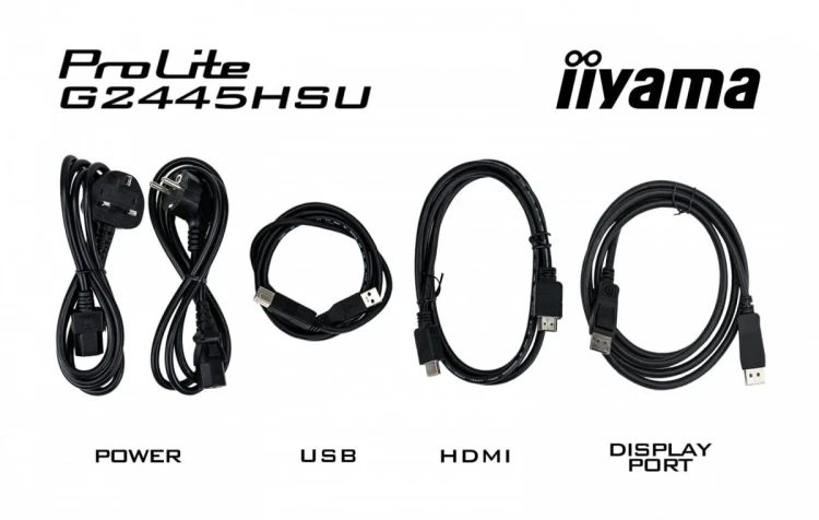 IIYAMA Monitor 23,8 cala G2445HSU-B2 IPS, FHD, 100Hz, 1ms, 2xUSB, 300cd