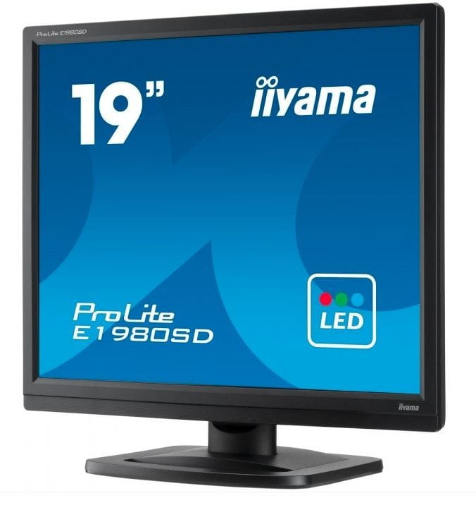 IIYAMA Monitor 19 cali ProLite E1980D-B1 VGA,DVI,5:4,TN,5ms,250cd