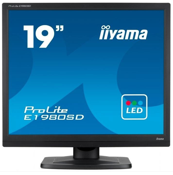 IIYAMA Monitor 19 cali ProLite E1980D-B1 VGA,DVI,5:4,TN,5ms,250cd