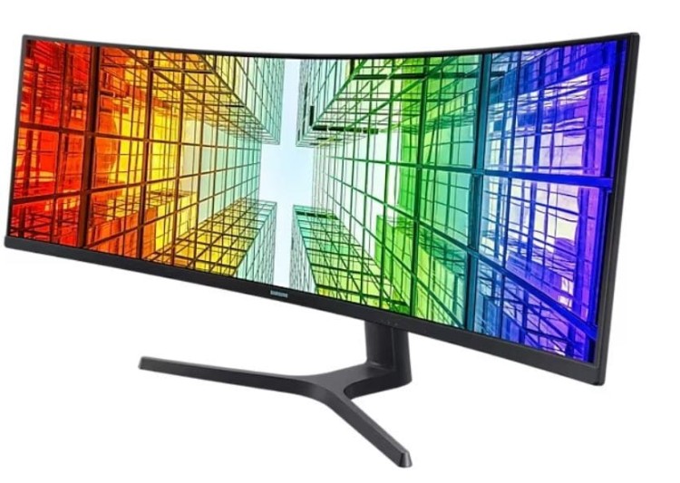 Samsung Monitor 49 cali ViewFinity S95UC VA 5120x1440 DQHD 32:9 2xHDMI 1xDP 1xUSB-C (90W) 3xUSB 3.0 LAN 5ms PinP/PbyP 120Hz HAS+PIV gł. zakrzyw. 3YOn-