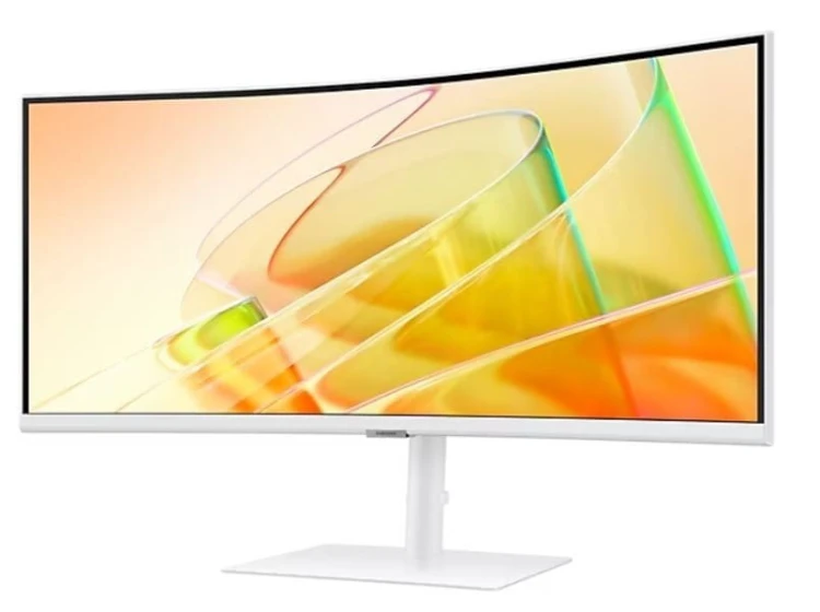 Samsung Monitor 34 cale ViewFinity S65CT VA 3440x1440 UWQHD 21:9 1xHDMI 1xDP 2xTB 4.0(90W/15W) 3xUSB 3.0 LAN 5ms 100Hz HAS+PIV gł. zakrzyw. biały 2Yd2