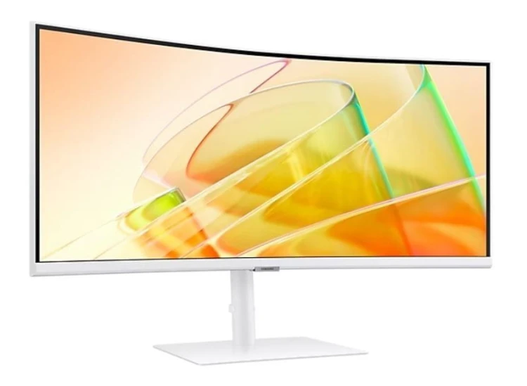 Samsung Monitor 34 cale ViewFinity S65CT VA 3440x1440 UWQHD 21:9 1xHDMI 1xDP 2xTB 4.0(90W/15W) 3xUSB 3.0 LAN 5ms 100Hz HAS+PIV gł. zakrzyw. biały 2Yd2