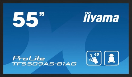 IIYAMA Monitor 55 cali TF5539AS-B1AG,IPS,4K,HDMIx2,DP,RJ45,3xUSB,2x10W,      ANDROID,24/7,IP65