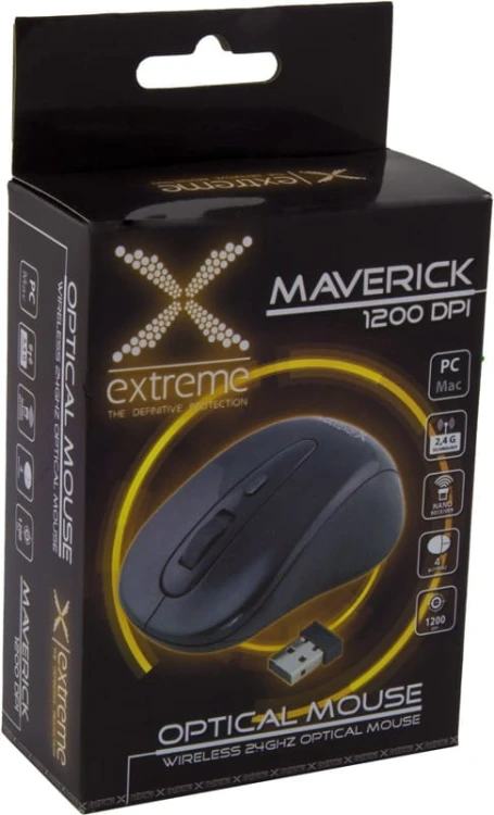 Esperanza MYSZ BEZPRZEWODOWA OPTYCZNA XM104K MAVERICK 1200DPI / 2,4GHz /   3D / CZARNA
