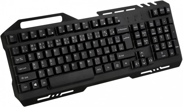 YENKEE Klawiatura YKB 3200 Shadow metalowa, podświetlenie LED