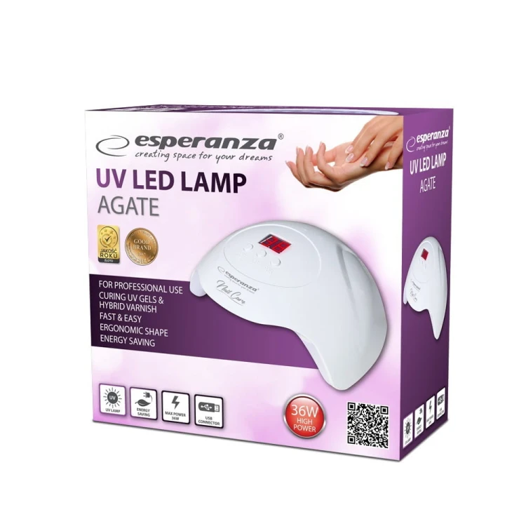 Esperanza Lampa UV Led do lakieru hybrydowego Agate 36W