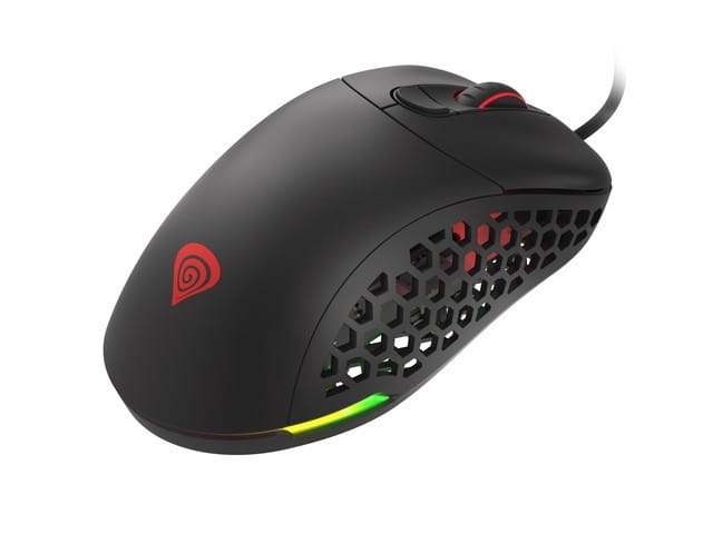 Genesis Mysz Xenon 800 lekka 16000 DPI podświetlenie RGB dla graczy lekka Czarna