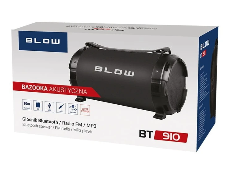 BLOW Głośnik Bluetooth BAZOOKA BT910