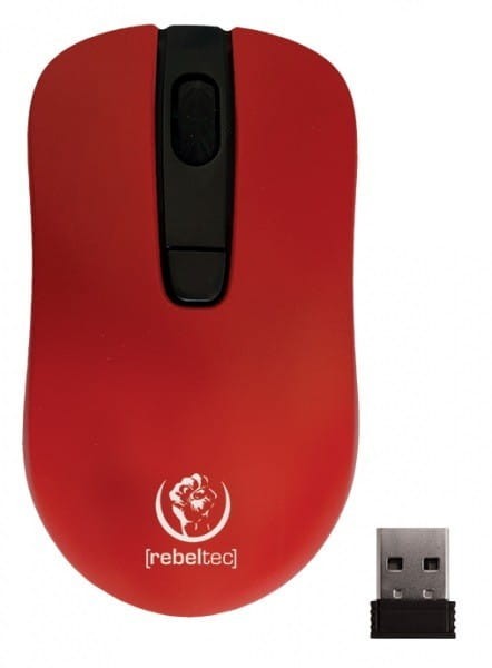 Rebeltec Mysz bezprzewodowa Rebeltec STAR red 800/1000/1600 DPI