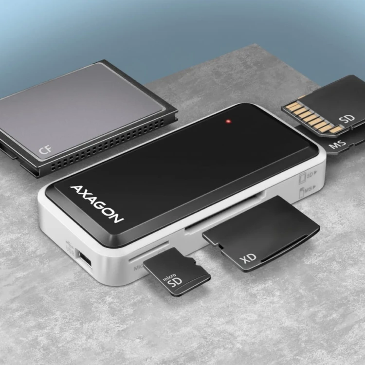 AXAGON CRE-X1 Czytnik zewnętrzny mini, 5-slot ALL-IN-One