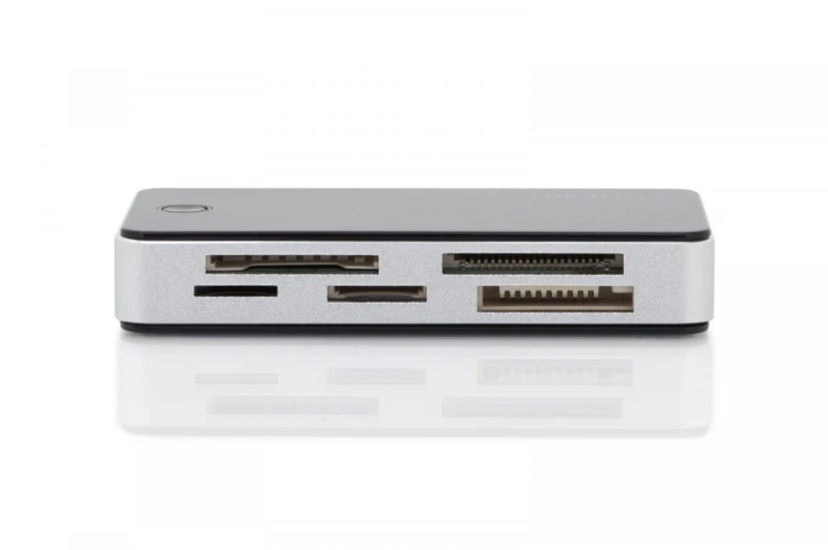 Digitus Czytnik kart 5-portowy USB 3.0 SuperSpeed, All-in-one, Czarno-srebrny