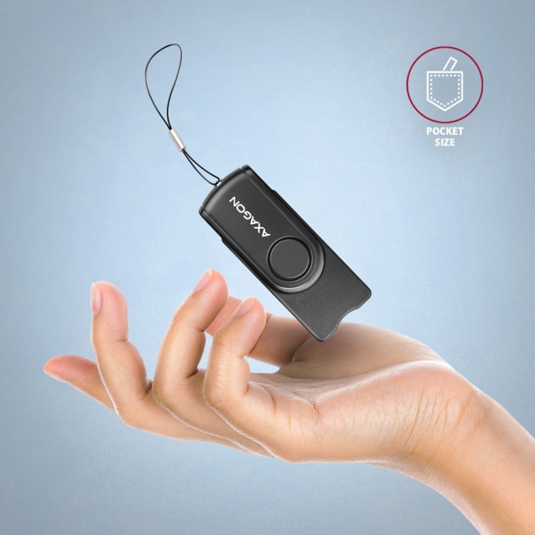AXAGON CRE-SMP2A Czytnik kart identyfikacyjnych &amp; SD/microSD/SIM card PocketReader USB