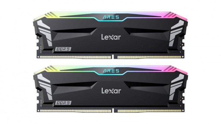 Lexar Pamięć DDR5 ARES RGB Gaming 32GB(2*16GB)/6400 czarna