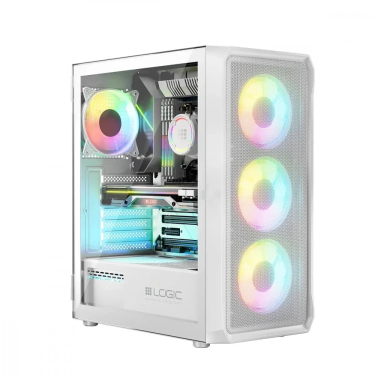 Logic Concept Obudowa Komputerowa Logic Portos ARGB Midi USB 3.0 Biała