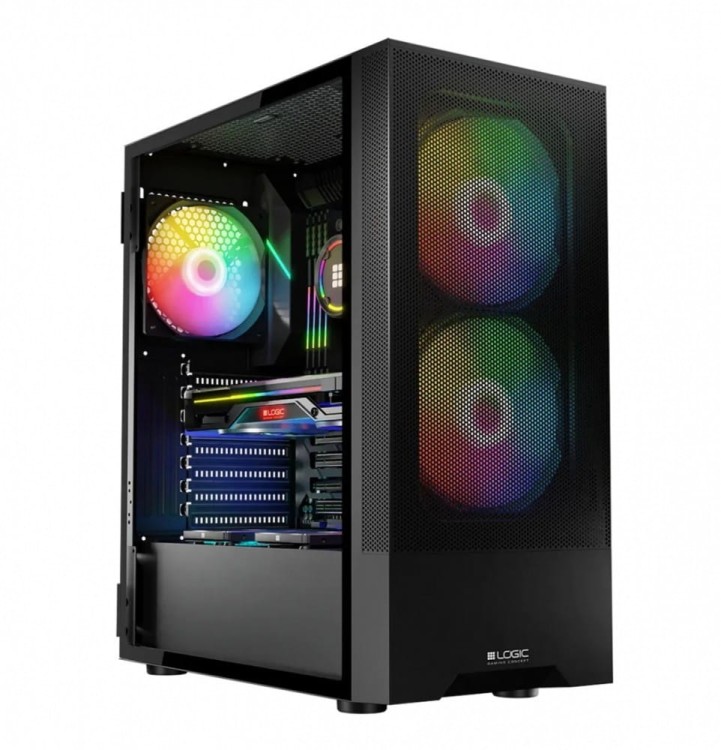 Logic Concept Obudowa komputerowa Arya ARGB USB 3.0 Midi Tower Czarny