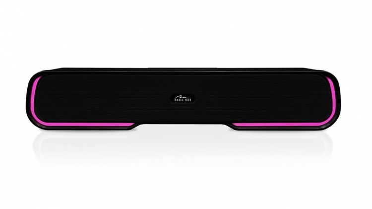 Media-Tech Głośnik Bluetooth typu Soundbar PHANTOM BT MT3180 Bluetooth 5.1+EDR/MP3/MicroSD/USB/AUX/Wbudowany Mikrofon/Micro-USB/RGB/RMS 10W/ PMPO 450W