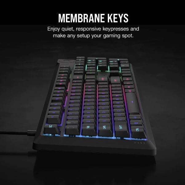 Corsair Klawiatura K55 Core RGB Czarna