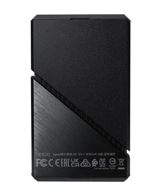 Adata Zewnętrzny dysk SSD SE920 4TB USB4C 3800/3700 MB/s Black