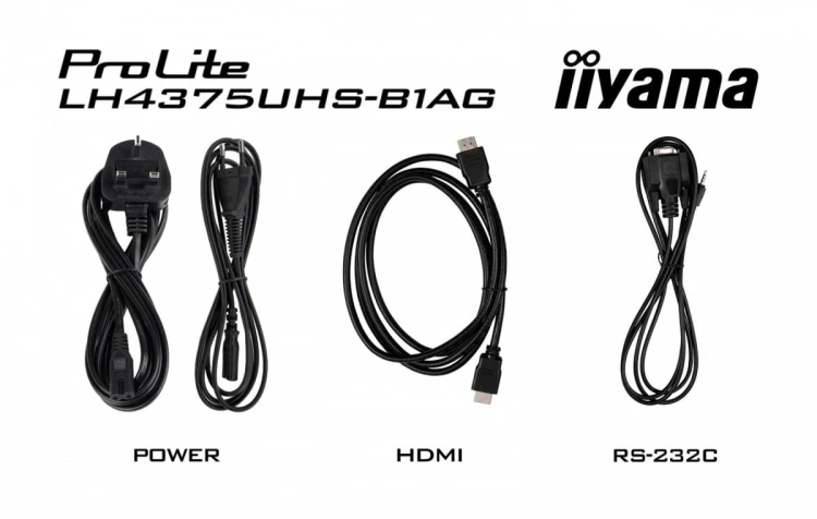IIYAMA Monitor 42.5 cala ProLite LH4375UHS-B1AG, 24/7,IPS,ANDROID.11,4K,500cd/m2,WiFi,3xHDMI,DP,Daisy/Chain,2xUSB,2x10W,RJ45,iiSignage2,FailOver,SDM,4