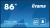 IIYAMA Monitor 85.6 cala ProLite LH8664UHS-B1AG,24/7,IPS,ANDROID.11,4K