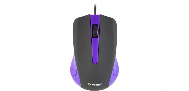 YENKEE Mysz przewodowa USB, 3 przyciski, gumowana powierzchnia