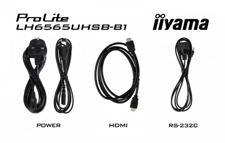 IIYAMA *IIYAMA 65'LH6565UHSB-B1, 24/7,IPS,ANDROID.11,4K,800cd, iiSignage2, SDM, 2x HDMI, DP, 2x USB,2x 10W, RJ45, WiFi, 4/32GB, PION/POZIOM, 400x4