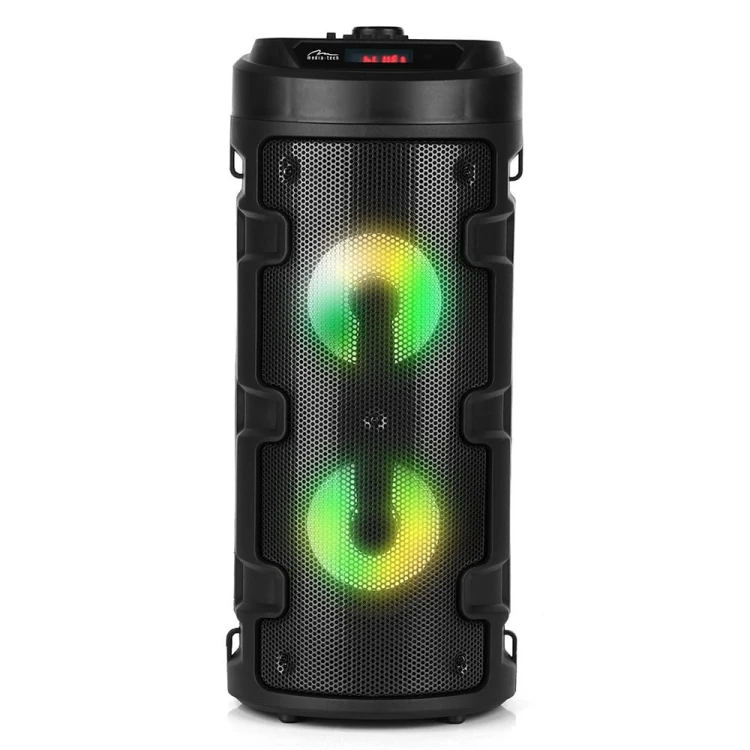 Media-Tech Głośnik PARTYBOX KEG BT MT3165 V2.0 Karaoke/Bluetooth 5.0+EDR/FM/MP3/MicroSD/USB/Equalizer/AUX/Jack 6.3/Pilot/Pasek/USB-C/LED/RMS 40W/PMPO