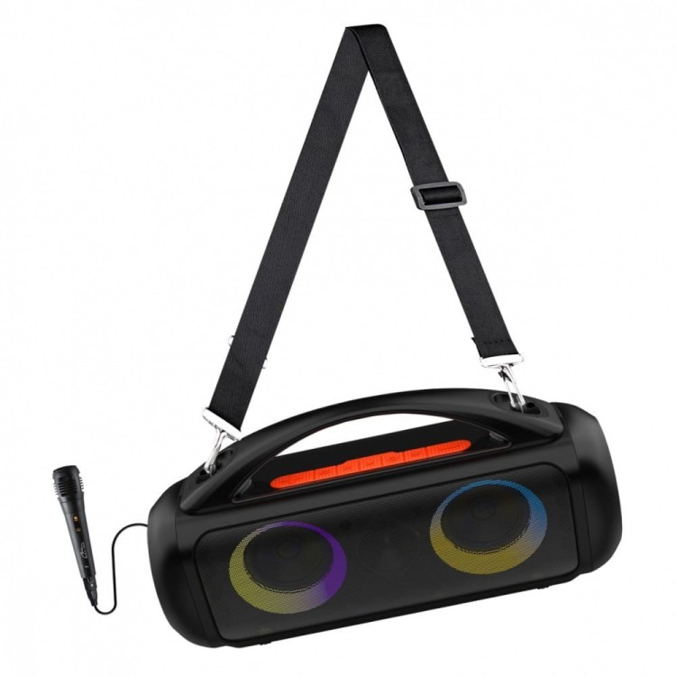 Media-Tech Głośnik POWER AUDIO PRO MT3184 Karaoke/Bluetooth 5.3/TWS/MP3/MicroSD/USB/Jack 6.3/AUX/Equalizer/USB-C/IPX5/RGB/16h/RMS 60W/PMPO 1200W
