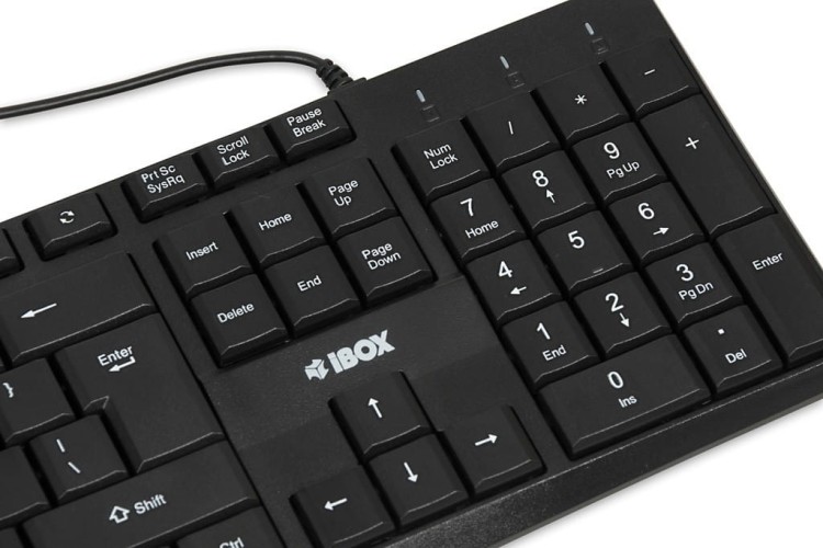 iBOX Klawiatura ERIS Black USB