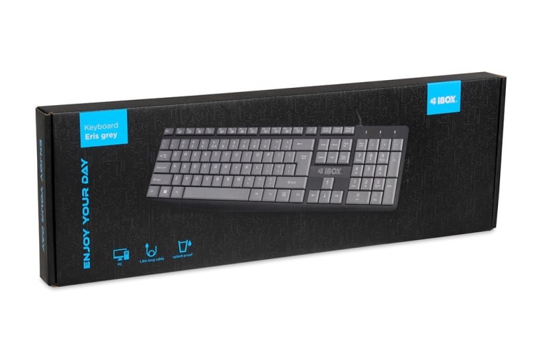 iBOX Klawiatura ERIS  Grey USB