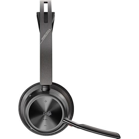 POLY Zestaw słuchawkowy Voyager Focus 2  certyfikatem Microsoft Teams USB-C-C z podstawką ładującą, przejściówka USB-C/A 9T9J6AA