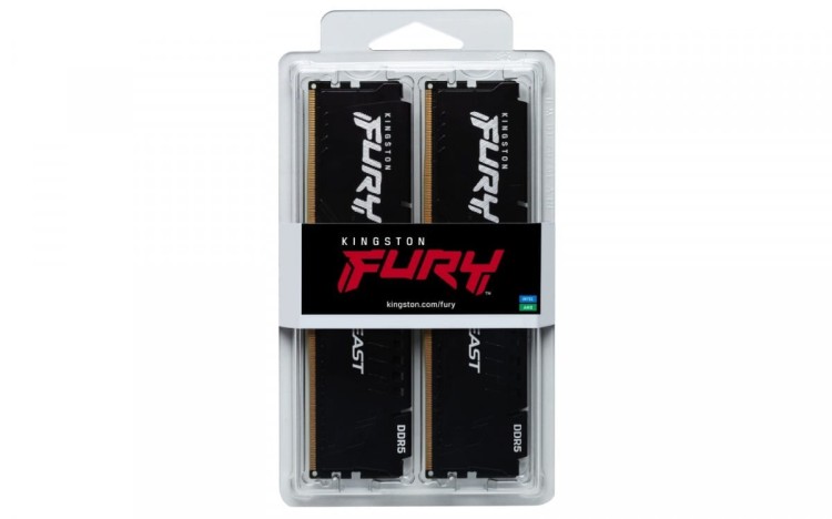 Kingston Pamięć DDR5 Fury Beast EXPO 32GB(2*16GB)/6400 CL32 czarna