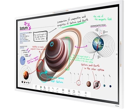 Samsung Monitor profesjonalny  WM55B FLIP PRO 55 cali Dotykowy 16h/7 350(cd/m2) 3840x2160 (UHD) Flip App USB-C Wi-Fi/BT 3 lata On-Site (LH55WMBWBGCXEN