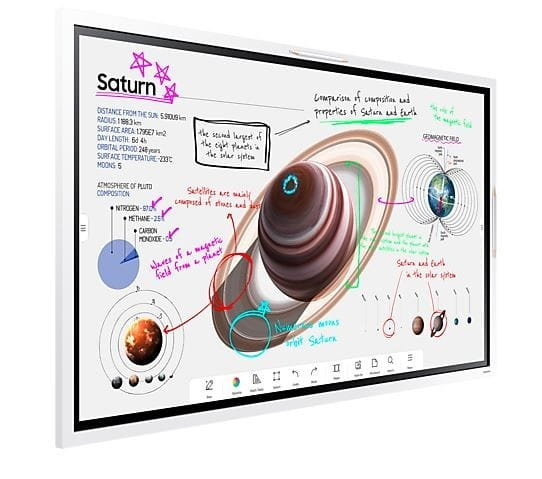 Samsung Monitor profesjonalny  WM55B FLIP PRO 55 cali Dotykowy 16h/7 350(cd/m2) 3840x2160 (UHD) Flip App USB-C Wi-Fi/BT 3 lata On-Site (LH55WMBWBGCXEN