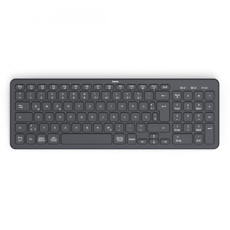 Hama Klawiatura WK-300 bezprzewodowa Czarna