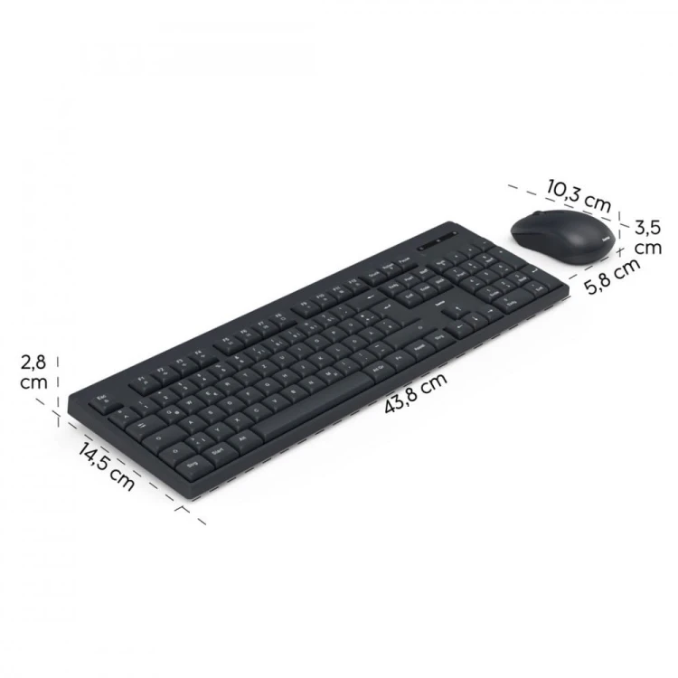 Hama Zestaw klawiatura i mysz WKM-100 Czarny