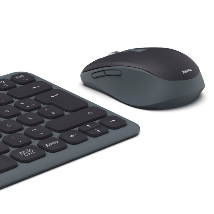 Hama Zestaw klawiatura i mysz WKM-500 Czarno-szara