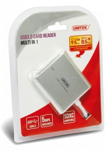 Unitek CZYTNIK KART PAMIĘCI ALL-IN-ONE  USB 3.0; Y-9313